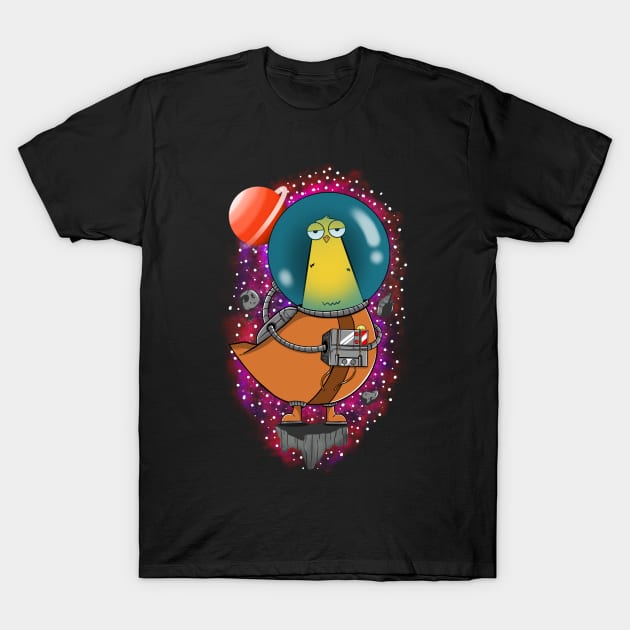 Birdstronaut T-Shirt by Artthree Studio